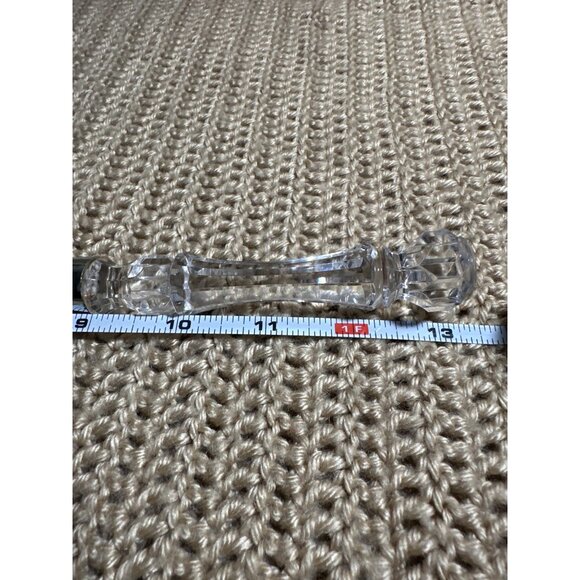 Wedding Anniversary Cake Knife & Server Set Clear Handles with 2 pk Scoops - Picture 7 of 11